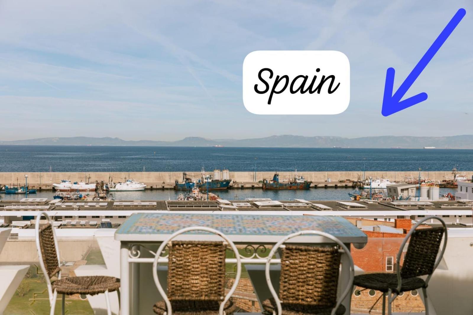 Riad Villa With Mediterranean Sea Views Of Spain And Gibraltar Tanger Extérieur photo